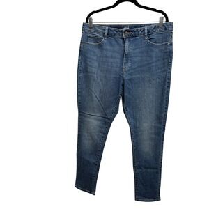 ana a new approach womens skinny jeans size 16 blue wash stretch denim
